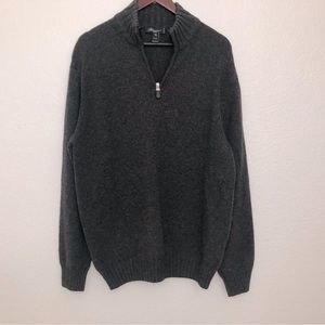 Blumarine half zip-up sweater